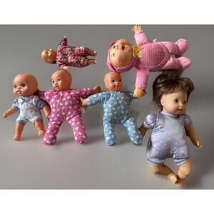 Mixed Baby Doll Lot 6pc JC Toys Cabbage Patch Madame Alexander Penelope Peapod